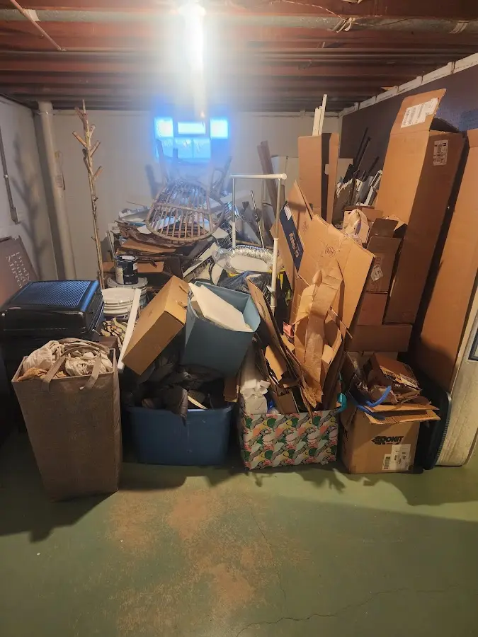 Roll-off dumpster container at job site for Roll Off Dumpster Rental in Dillon